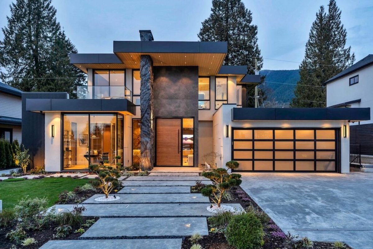 Modern Vancouver home glass and window installation